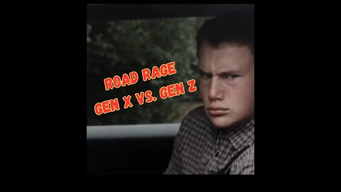 Road Rage Between a Gen X and a Gen Z #shorts