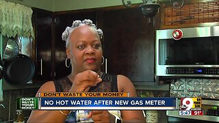 Don't Waste Your Money: Installing new Duke Energy gas meter shut off home's hot water