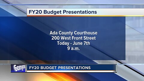 Budget presentations for Ada County departments begin Thursday