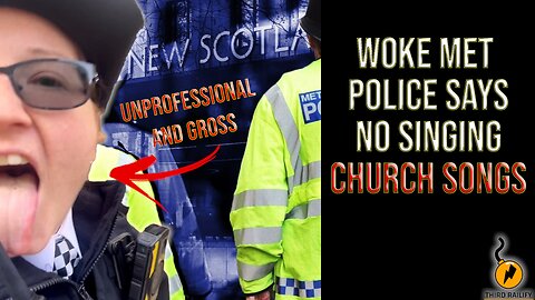 A volunteer police officer told a Christian singer that she was 'not allowed to sing church songs'