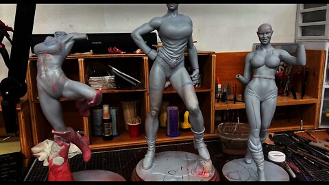 VinceVellCUSTOMS Live Stream - More commission work & Giganta/April O Neil