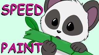 Speed Paint - COMMISSION - Panda PNG