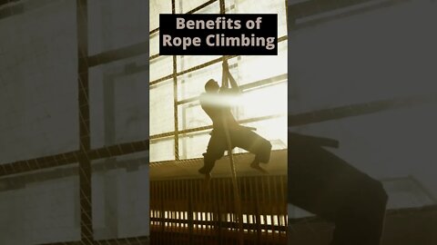 Rope Climbing: Benefits of Rope Climbing || Rope Climb Progression || rope climbing workout #shorts