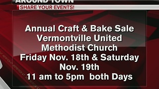 Around Town 11/17/16: Annual craft & bake sale