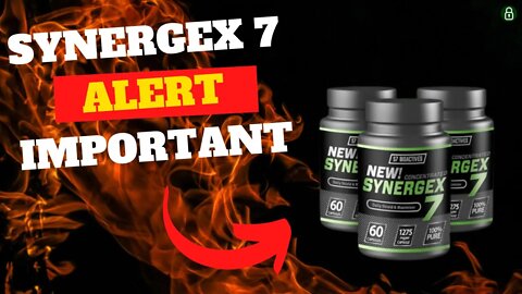 SYNERGEX 7 FOR SUPERIOR MALE PERFORMANCE/ SYNERGEX 7 REVIEW/ SYNERGEX 7 BUY