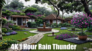 Ambient Rain Thunder | (AI) Audio Reactive Realistic | Peru's Enchanting Rain