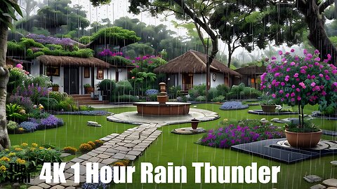 Ambient Rain Thunder | (AI) Audio Reactive Realistic | Peru's Enchanting Rain