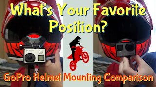 Which GoPro Position for Motorcycle Riding? Comparing Chin Mounted Camera Positions - Up or Down?