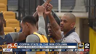 Juan Dixon, Coppin "ecstatic" with first win