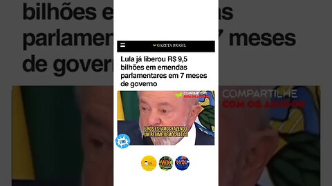 Lula já liberou 9,5 bilhões em emendas / Malandro é Malandro e Mané é Mané - Bezerra da Silva