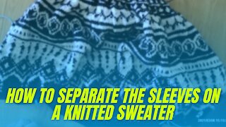 Separating Sleeves When Knitting A Sweater