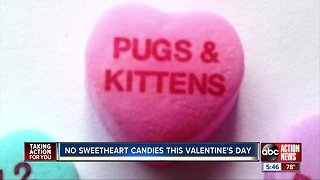 Sweethearts candy won't 'be yours' this Valentine's Day