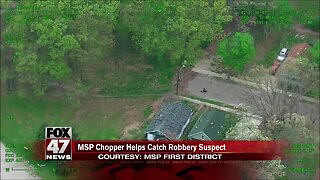 MSP chopper helps catch robbery suspect in Lansing