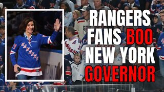 NHL Fans Mercilessly BOO New York Governor Kathy Hochul At Rangers Game