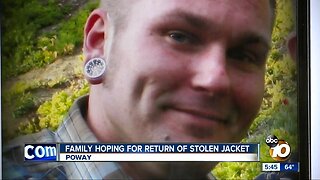 Family hoping for return of stolen jacket