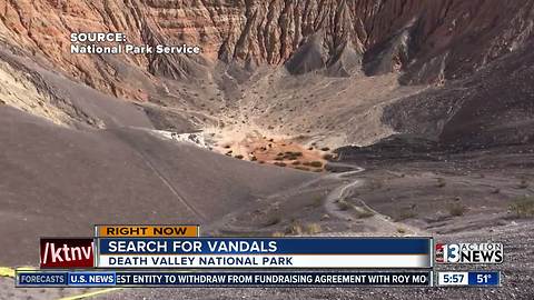 Death Valley park rangers looking for vandals