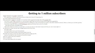 1 Million YouTube Subscribers Video 5 1 Million Subs