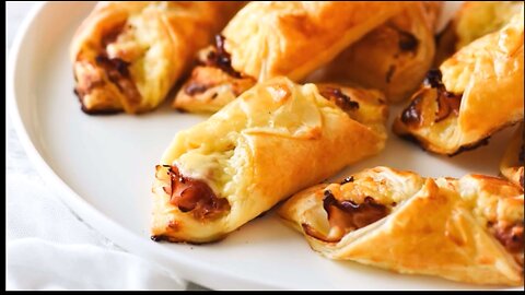 Ham Cheese Puffs (Puff Pastry)