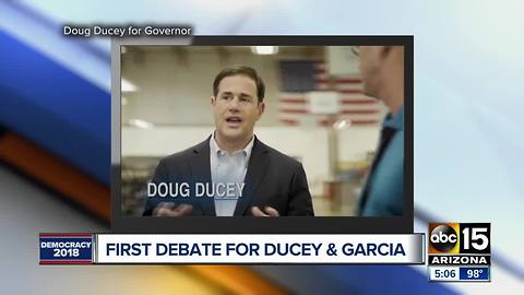 First debate held between Doug Ducey and David Garcia