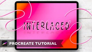 Interlaced Text in Procreate | iPad Lettering and Journaling 💕