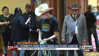 Cowboys pair up with kids diagnosed with life-threatening cancer in Las Vegas