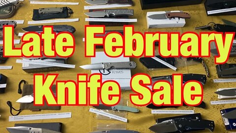 Late February Knife Sale // list is in the description section and comments section below