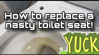 How to install a toilet seat.