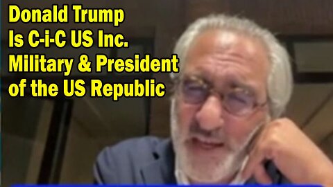 Pascal Najadi Update: "Donald Trump Is C-i-C US Inc. Military & President of the US Republic"
