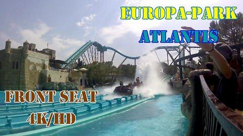 Atlantica Supersplash Onride Frontseat - Europa-Park [HD/4K]