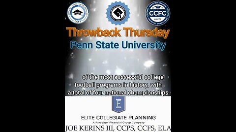#ThrowbackThursday - Penn State University