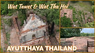 Wat Tawet and Wat Tha Hoi With Drone Footage - Ayutthaya Thailand 2023