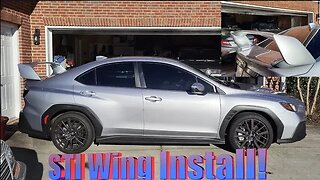 Aeroflow Dynamics V2 STI Wing Installed On My 2022 Subaru WRX!