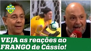 "Que FRANGO do Cássio!" VEJA a reação de Flavio Prado e Nilson Cesar ao gol de Ganso!