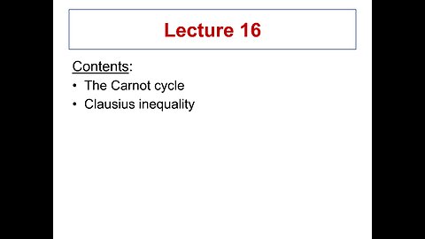 Lecture 16 - ME 3293 Thermodynamics I (Spring 2021)