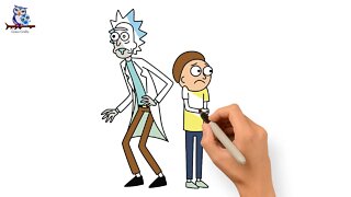 How to Draw Rick and Morty - Art Tutorial