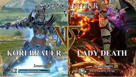 SoulCalibur VI — Amesang (Kori Brauer) VS NemaGrappler (Lady Death) | Xbox Series X Ranked