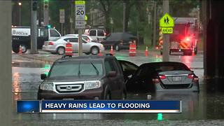 Heavy rains flood north side Milwaukee church and leaves drivers submerged