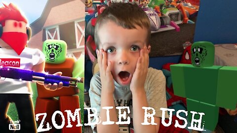 Roblox Zombie Rush! So many Zombies, can Jakey Survive?!