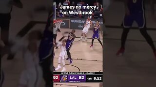 #james no mercy on #westbrook