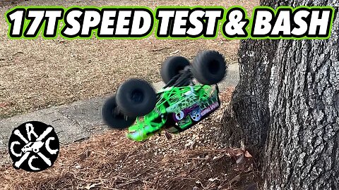 Quick Speed Test of the Axial SMT10 On A 17t Pinion And Backflips Off A Tree