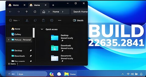 New Windows 11 Build 22635.2841 - File Explorer Improvements, New Widgets Settings, and Fixes (Beta)