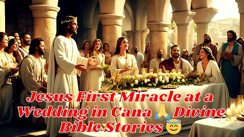 Jesus First Miracle at a Wedding in Cana