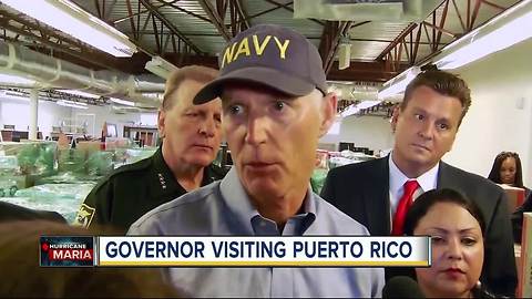 Governor Scott visits Puerto Rico to help with recovery efforts after Hurricane Maria