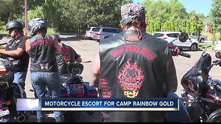 Boise Valley Riders Motorcycle Club escorts Rainbow Gold Campers