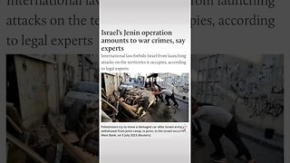 Experts: #Israel Action In #Jenin #WestBank #WarCrime #warzone #israelioccupation