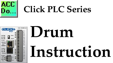 Click PLC Drum Instruction Sequence