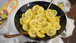 Super Fresh Golden Kiwi and Vanilla Salad | Healthy Party Snacks | Granny's Kitchen Recipes