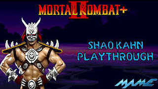 Mortal Kombat II Plus- Shao Kahn Playthrough (MAME) (HD 60fps)