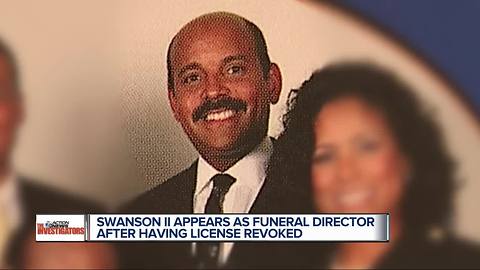 License revoked but Swanson II appears as funeral director for Franklin ceremony