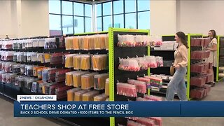 Teachers shop at free store
